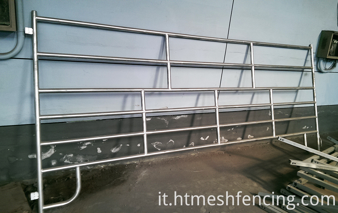 Penne di pecora e capra/ rotonde/ ovale galvanizzate 6 bar con pannelli di tubi quadrati verticali 3 metri (L) x 1,02 metri (H)